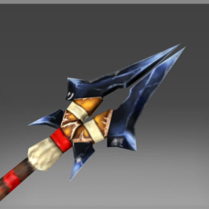 Inscribed Obsidian Blade Spear