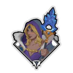 Holo Crownfall Sticker - Crystal Maiden (Staff)