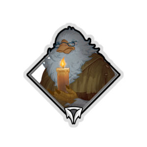 Holo Crownfall Sticker - Fassit the Candlemaker