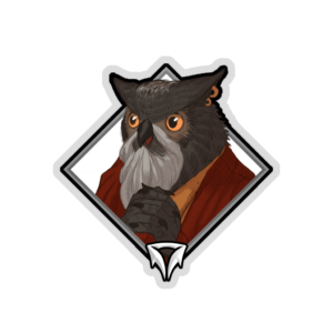 Holo Crownfall Sticker - Threebeard the Hermit