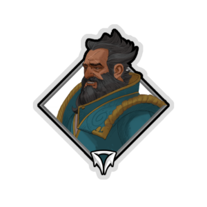 Holo Crownfall Sticker - Kunkka