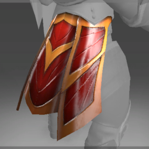 Inscribed Crimson Wyvern Skirt
