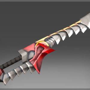 Inscribed Crimson Wyvern Sword