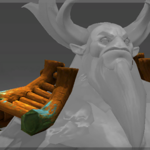 Inscribed Flared Wooden Crest