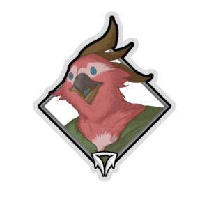 Gold Crownfall Sticker - Bakeet