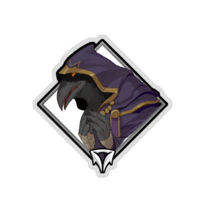 Gold Crownfall Sticker - Divine Developer