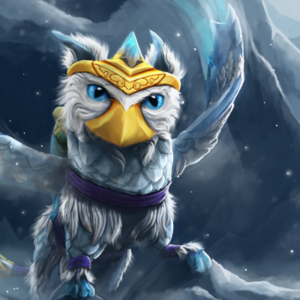 White the Blueheart Courier Loading Screen