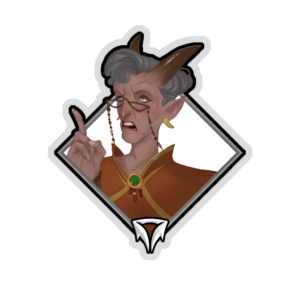 Glitter Crownfall Sticker - Debb'Ra