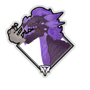 Glitter Crownfall Sticker - Zaug's Mother