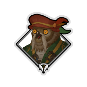 Glitter Crownfall Sticker - Twobeard