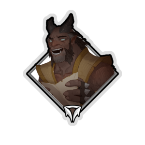Holo Crownfall Sticker - Jimm Utuk