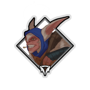 Holo Crownfall Sticker - Meepo