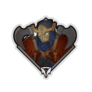 Holo Crownfall Sticker - Serina (Axes)